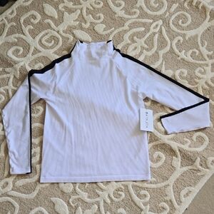 Athleta NWT Ribbed Mock Neck Renew Top L